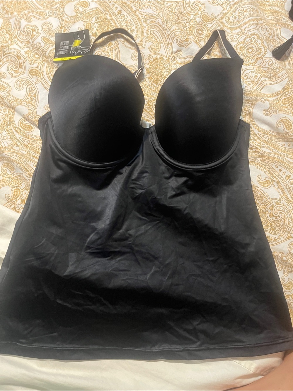 Black Built-In Bra Shapewear Camisole for Women